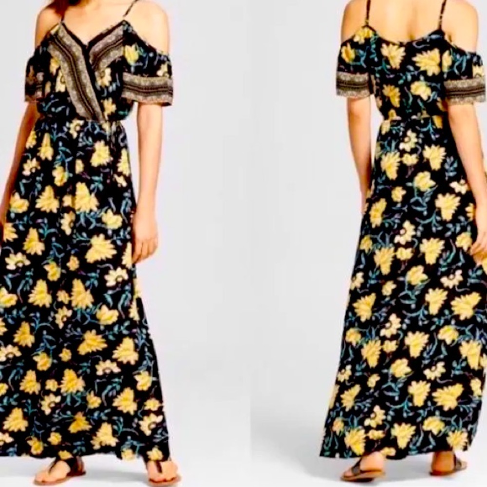 Women’s Boho floral maxi dress